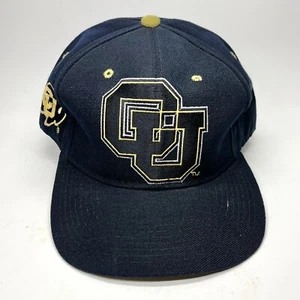 Vintage 90s Colorado Buffalos Zephyr Graf-X Official Hat Cap Sz 7 1/2 Faded Read - Picture 1 of 6