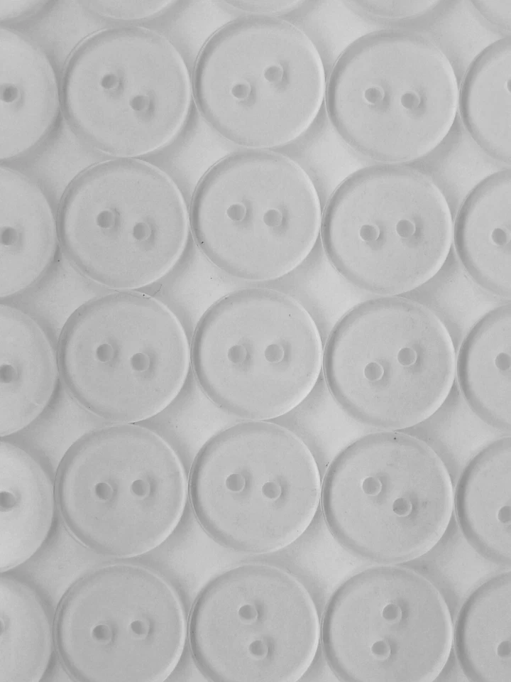 SIZE 20L -1/2"  BACKING BUTTON, CRYSTAL CLEAR, SHINY FINISH, NO COLOR, 1 GROSS - Image 1 of 1