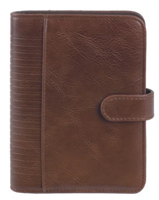 bind Systemplaner A6 Terminplaner Kalendereinlage 2026  Lederimitat braun 16601 - Bild 1 von 2