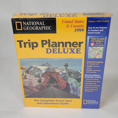 Trip Planner USA & Canada Deluxe Special Edition 1999 National Geographic - Image 1 of 4