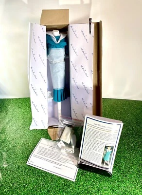 Vestido marinero azul verdoso, armario real muñeca princesa Diana, Danbury como nuevo en caja Foto 1 de 4