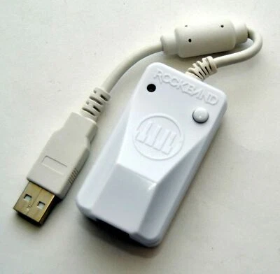 NEW Nintendo Wii Rock Band 3 White KEYBOARD RECEIVER Dongle ONLY wireless usb - Image 1 of 3