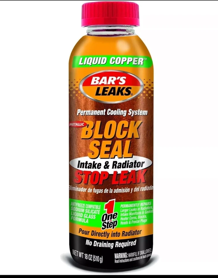 Radiator Sealant for Vehicle Coolant Leaks - No Draining Needed Liquid Copper - Image 1 of 1
