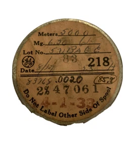 Alambre fino de tungsteno de colección General Electric de 0,002"" diámetro 5000 metros - Imagen 1 de 1
