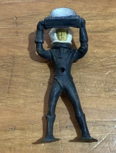 Figura de juguete vintage de 1960 astronauta de plástico astronauta astronauta espaciador con cámara - Imagen 1 de 5