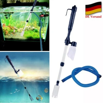 MARKENLOS DE Elektrische Aquarium Wasserwechsel Set Mulmsauger Kiesreiniger Bodenreinigung