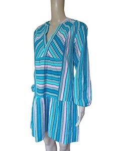 Marie Oliver Womens Long Sleeved Tunic Shift Dress Multicolor Drop Waist Size XS - Picture 1 of 11