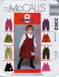 Nähmuster McCall's 3362 Kleinkind Pullover & Badeanzug einfach zu nähen - Bild 1 von 3