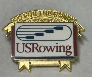 1996 Atlanta Olympic Pin  US Rowing Lapel Pin - Picture 1 of 2