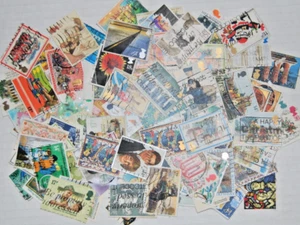 GREAT BRITAIN GB COLLECTION PACKET of 100 Different Large STAMPS USED - Picture 1 of 5