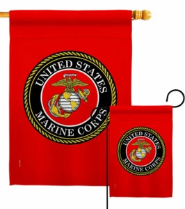 Bandera de jardín del Cuerpo de Marines de los Estados Unidos Fuerzas Armadas regalo patio casa pancarta - Imagen 1 de 19