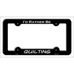 Quilting Novelty Metal License Plate Frame - Picture 1 of 1