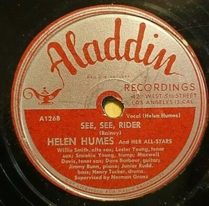Helen Humes All Stars 78 See Rider / IT'S Better Zu Give US ALADDIN A126 V + - Foto 1 di 2
