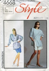 Alfred Sung for Style Sewing Pattern 4668 Misses' Skirt, Shorts & Top Bust 34 - Picture 1 of 1
