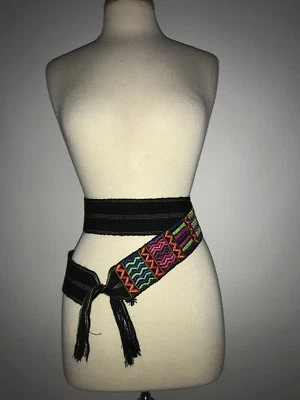 NEW Free People X Hiptipico Embroidered Wrap Belt One Size XS S M L XL - Image 1 of 4