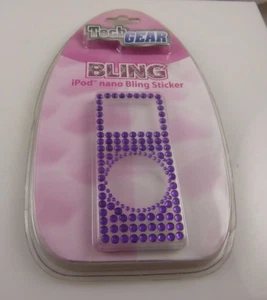 Bling for iPod nano bling sticker Tech gear Purple crystals - Picture 1 of 3