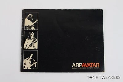ARP Avatar Owner Manual Instruction Book analog synthesizer VINTAGE SYNTH DEALER - Image 1 of 4