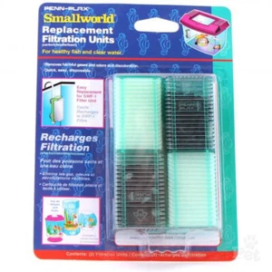 Penn Plax Small World Aquarium Fish Tank Filter Cartridge 2 Pack - Picture 1 of 1