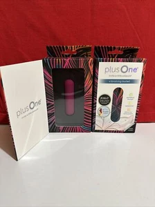 Plus One Vibrating Bullet Pink Model 6702H Clio 2 Pack Personal Massager - Picture 1 of 9
