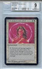 MTG Alpha Circle of Protection Red BGS 9.0 (9) Mint WOTC Card Amricons 7612