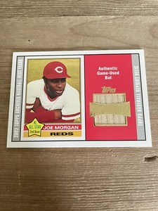 2002 Topps Archives Joe Morgan Authentic Game-Used Bat #TBR-JM *Noles2148*