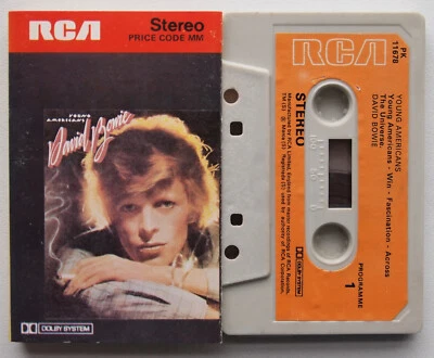 DAVID BOWIE - YOUNG AMERICANS (RCA PK11678) 1975 UK CASSETTE PAPER LABEL VG - Image 1 of 3