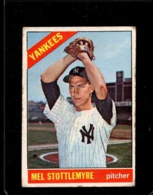 1966 TOPPS #350 MEL STOTTLEMYRE GOOD+ YANKEES *X91475 - Image 1 of 2