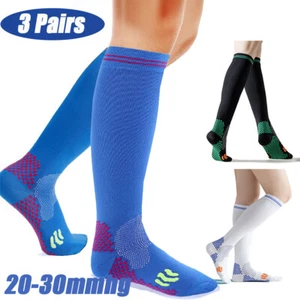 Compression Stockings Pressure Nursing Socks For Edema,Diabetes,Varicose Veins - Picture 1 of 12