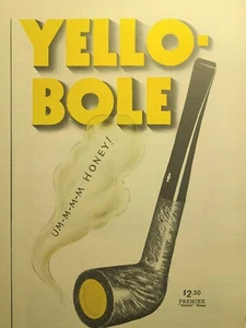 Pipa de tabaco miel Yello-Bole comprar bonos de guerra abeja anuncio impreso vintage 1945 - Imagen 1 de 3
