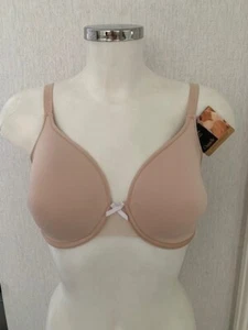 Chantelle Full Cup Spacer UK 30F Wired Smooth Tshirt Wide Side Beige Bra - Picture 1 of 9