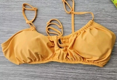 Top de natación de bikini Old Navy para mujer con ojo de cerradura frontal naranja talla XL NUEVO CON ETIQUETAS  Foto 1 de 4