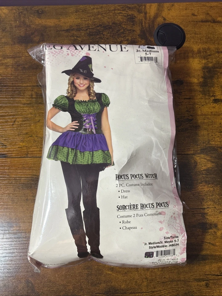 Фокус Pocus ведьма злой милый готический карнавальный костюм вверх Хэллоуин подростковый костюм - Изображение 1 из 4