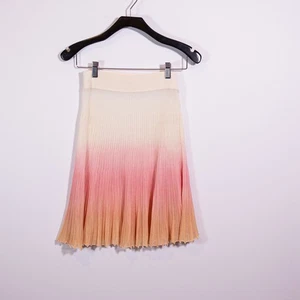 Jacquemus La Jupe Helado Ombré Knitted Lightweight Pleated Skirt In Pink XS - Picture 1 of 3
