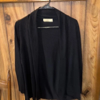 ZARA Knit Black open front cardigan jacket Sz X-Large - Image 1 of 4