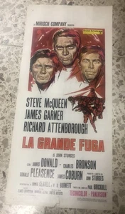 Locandina Cinema Originale La Grande Fuga Steve Mc Queen - Foto 1 di 1