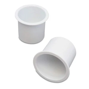2 Small Cup Holder Plastic Pocket Recessed Insert Universal for Boat RV Car T... - Picture 1 of 7