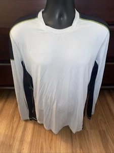 Lululemon Shirt Mens Size Large Long Sleeve Lightweight Gray Black Green - Picture 1 of 6