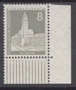 8 Pf Stadtbilder Mi 143 ** Walzendruck Ecke 4 Luxus! - Bild 1 von 1