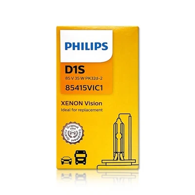 Philips Vision D1S HID Xenon Headlight Bulb 85415VIC1 OEM 12V 35W w/ COA 1-Pack - Image 1 of 4