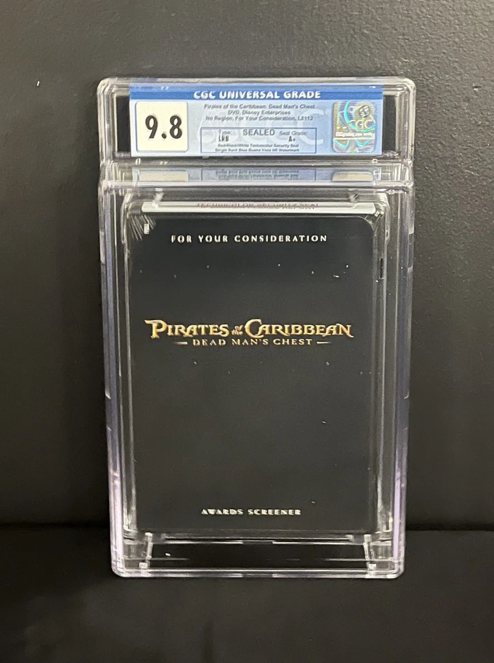 FYC CGC 9.8 A+ Pirates Of The Caribbean Dead Mans Chest DVD Movie Sealed Graded — 第 1/2 张图片