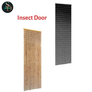 Insect Door Curtain Bamboo Hanging Curtains Doorway Elegant Fly Screen vidaXL - Picture 1 of 10