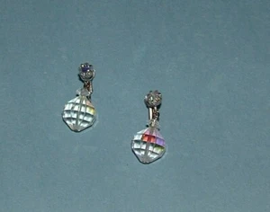 Vintage Laguna Aurora Borealis Crystal Earrings     Screw Back - Bild 1 von 9