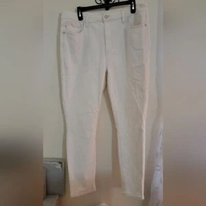 Judy Blue women's boyfriend ivory jean size 15. - Bild 1 von 13
