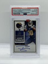 2015 Contenders Rookie Ticket Catching Variation Autograph Todd Gurley PSA 10