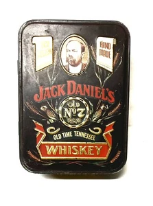 Jack Daniel's Whiskey Sammeldose mit 2 leeren 50 ml Flaschen und Einsatz - Bild 1 von 7