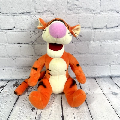 Disney 12” Bouncing Tigger Talking Jumping Winnie The Pooh Plush Vintage - image 1 of 4