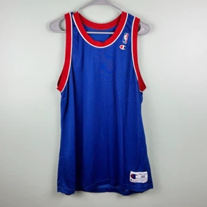 Vintage Blank Champion Detroit Pistons Authentic Jersey Size 48 Rare Basketball - Picture 1 of 6
