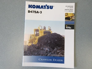 Komatsu D475A-3 Crawler Dozer Brochure 12 Page - Picture 1 of 1