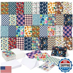 Engrowtic 200 Pcs Blank Cards with Envelopes All Occasion Blank Greeting Card - Picture 1 of 5