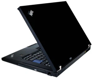 BLACK Vinyl Lid Skin Cover Decal fits IBM Lenovo ThinkPad T61 Laptop - Picture 1 of 1